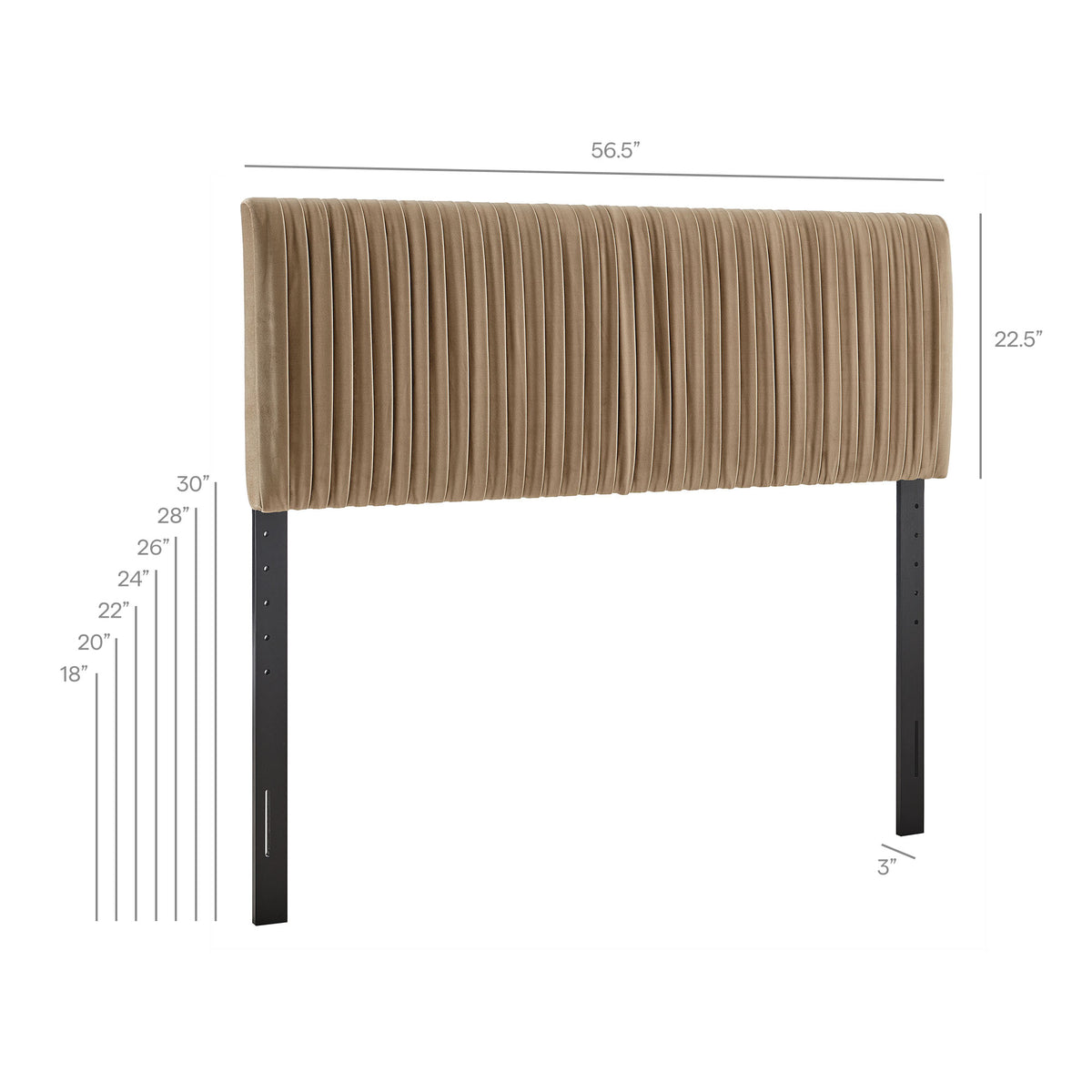 Eloise Stain-Resistant Performance Velvet Full Headboard by Modway
