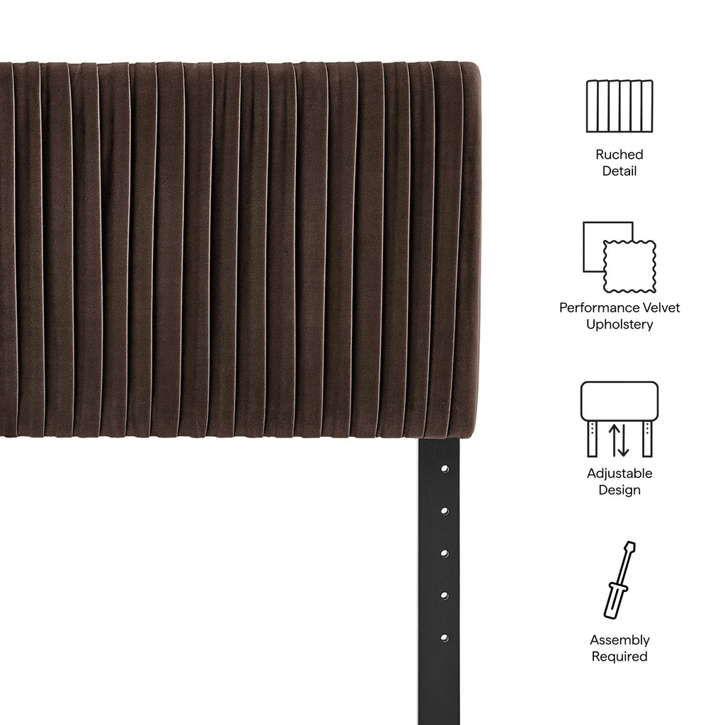 Eloise Stain-Resistant Performance Velvet Queen Headboard by Modway