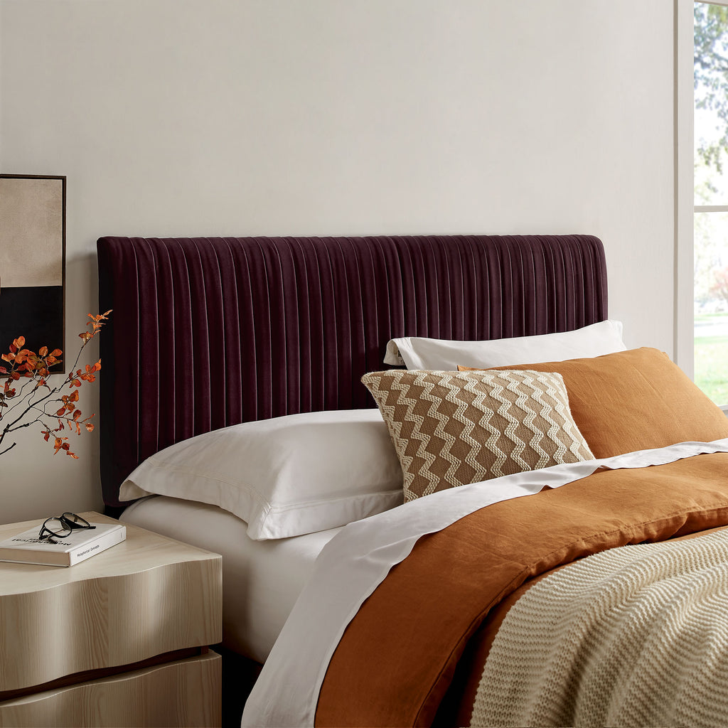 Eloise Stain-Resistant Performance Velvet King Headboard by Modway