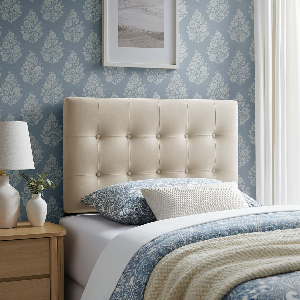 Emily Stain-Resistant Performance Velvet Twin Size Headboard by Modway