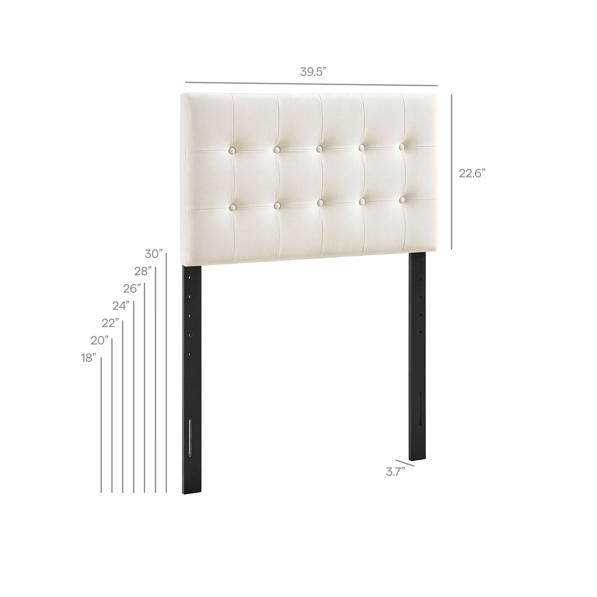 Emily Stain-Resistant Performance Velvet Twin Size Headboard by Modway