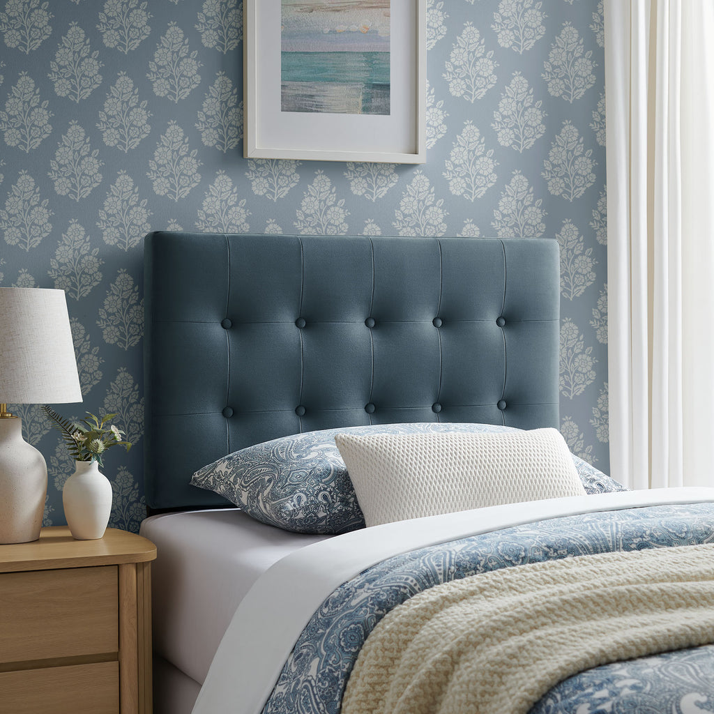 Emily Stain-Resistant Performance Velvet Twin Size Headboard by Modway