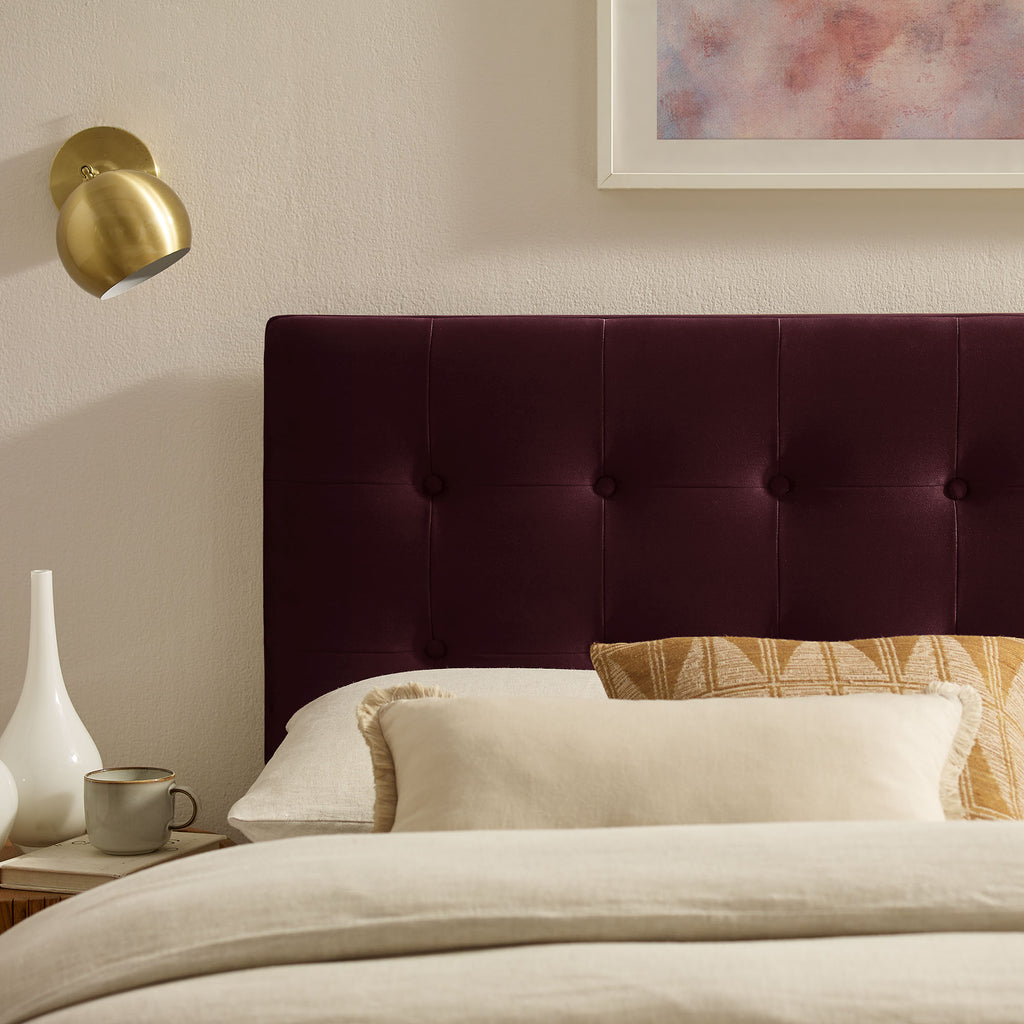 Emily Stain-Resistant Performance Velvet Full Size Headboard by Modway