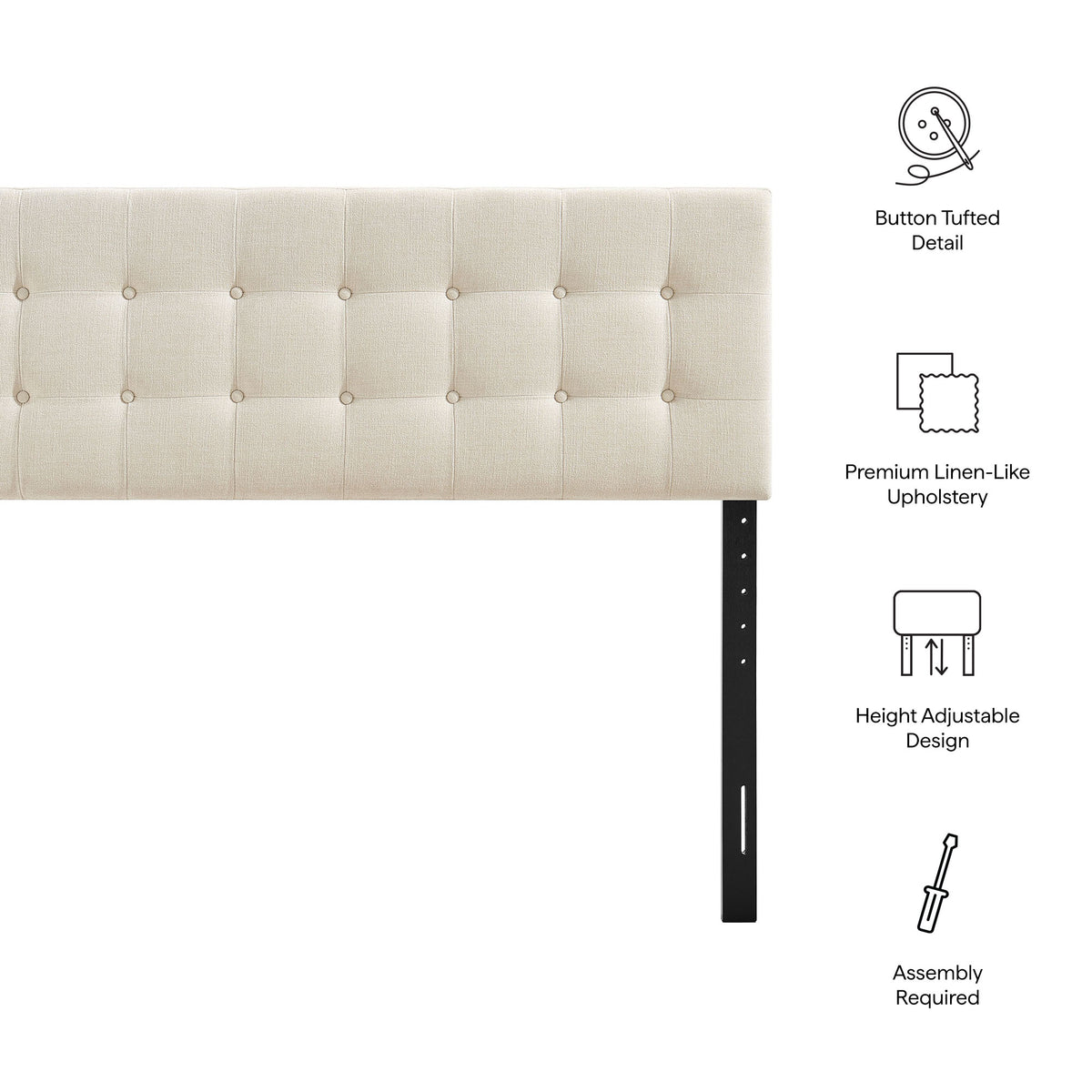 Emily Fabric Upholstered Full Size Headboard by Modway