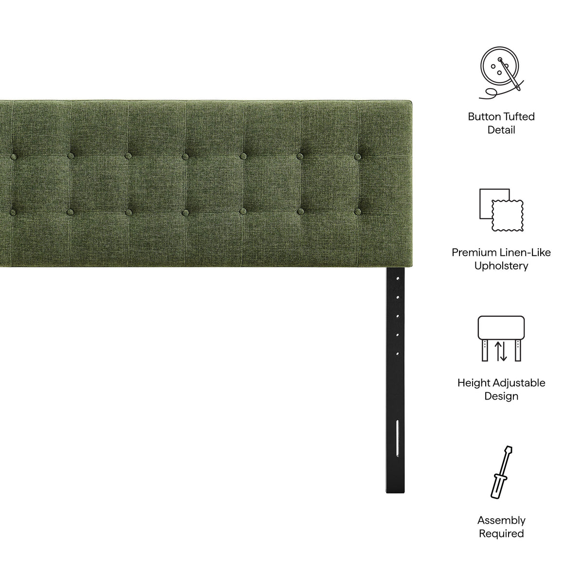 Emily Fabric Upholstered Full Size Headboard by Modway