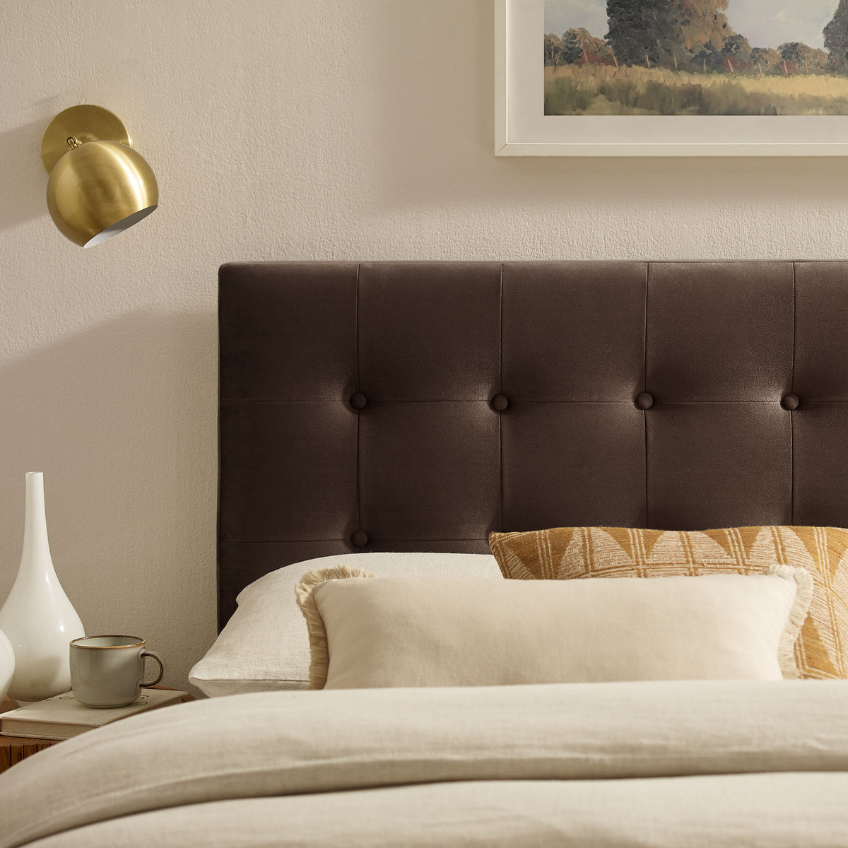 Emily Stain-Resistant Performance Velvet Queen Size Headboard by Modway