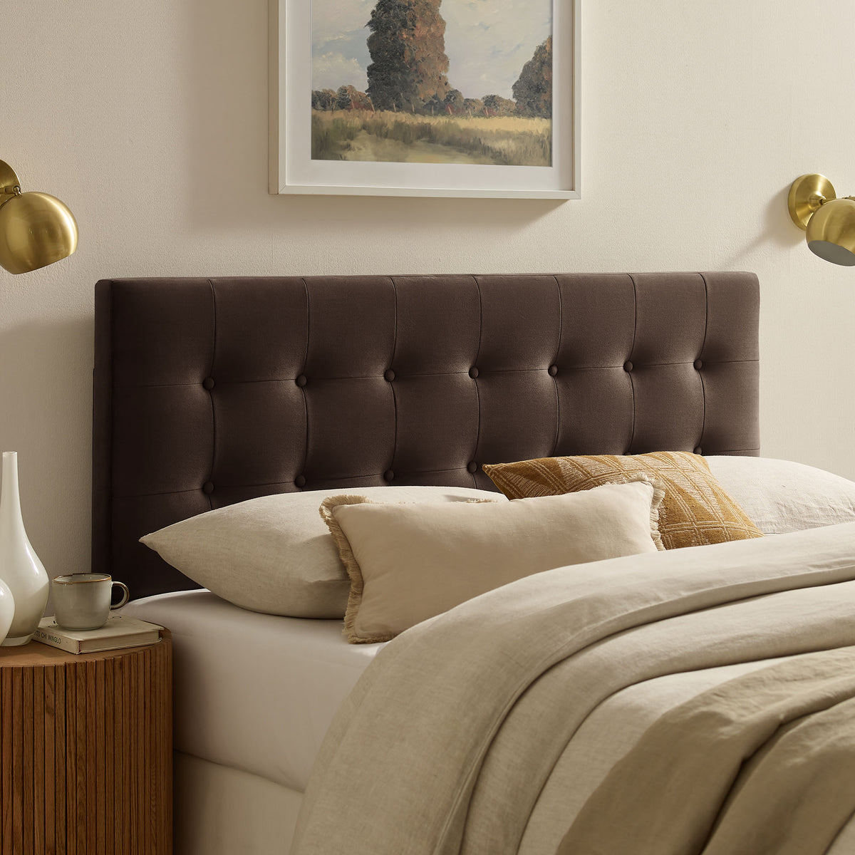 Emily Stain-Resistant Performance Velvet Queen Size Headboard by Modway