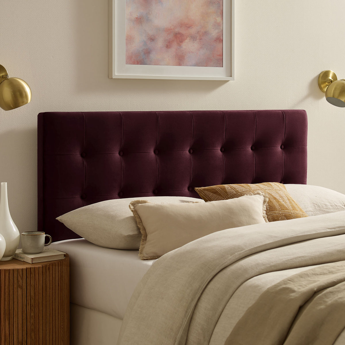 Emily Stain-Resistant Performance Velvet Queen Size Headboard by Modway