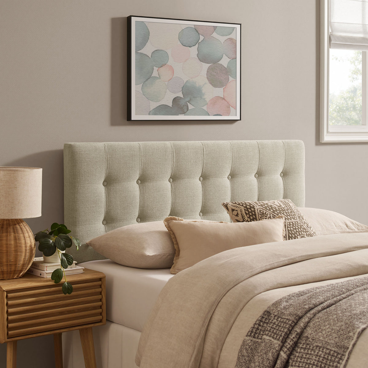 Emily Fabric Upholstered Queen Size Headboard by Modway