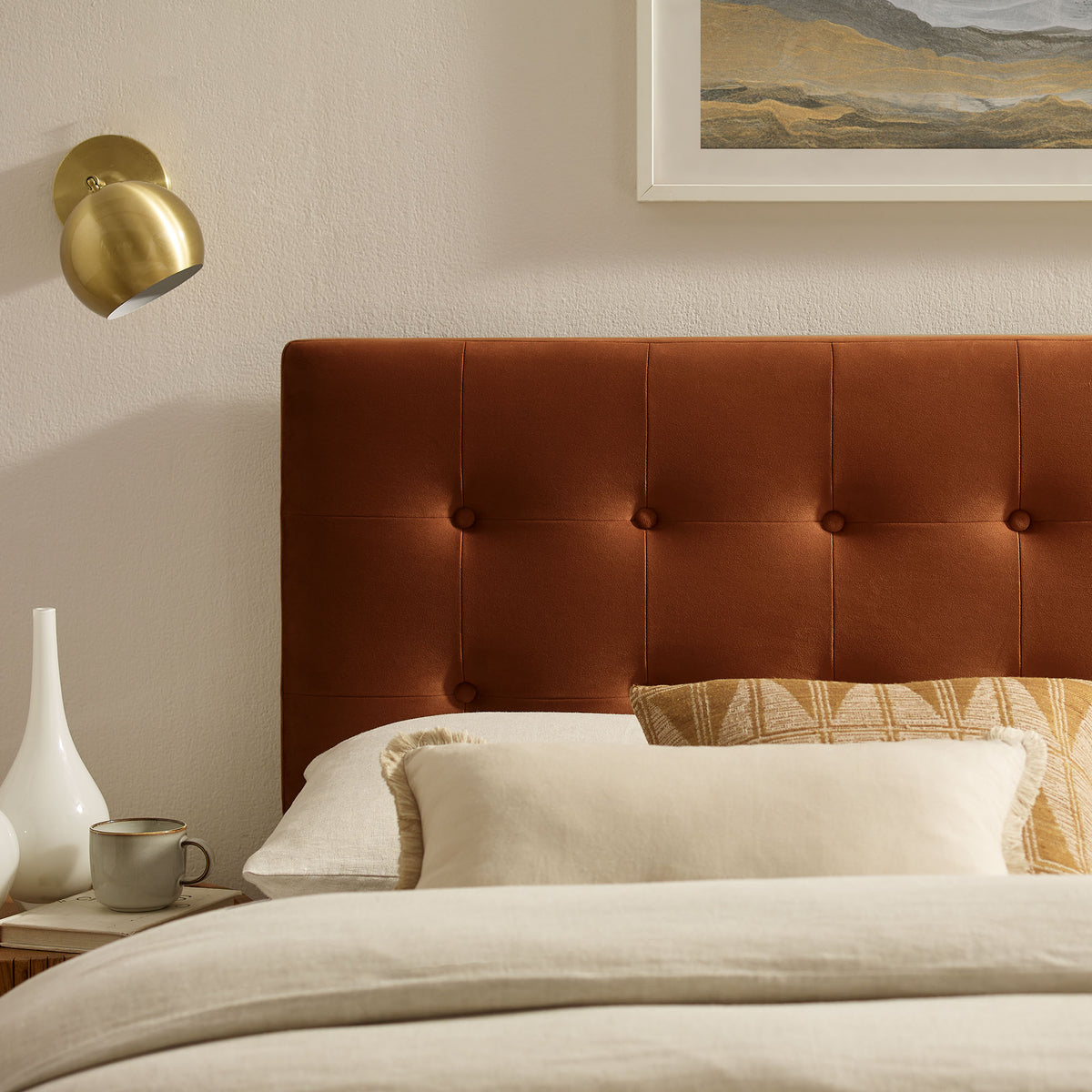 Emily Stain-Resistant Performance Velvet King Size Headboard by Modway