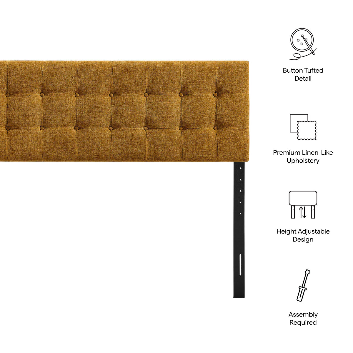 Emily Fabric Upholstered King Size Headboard by Modway