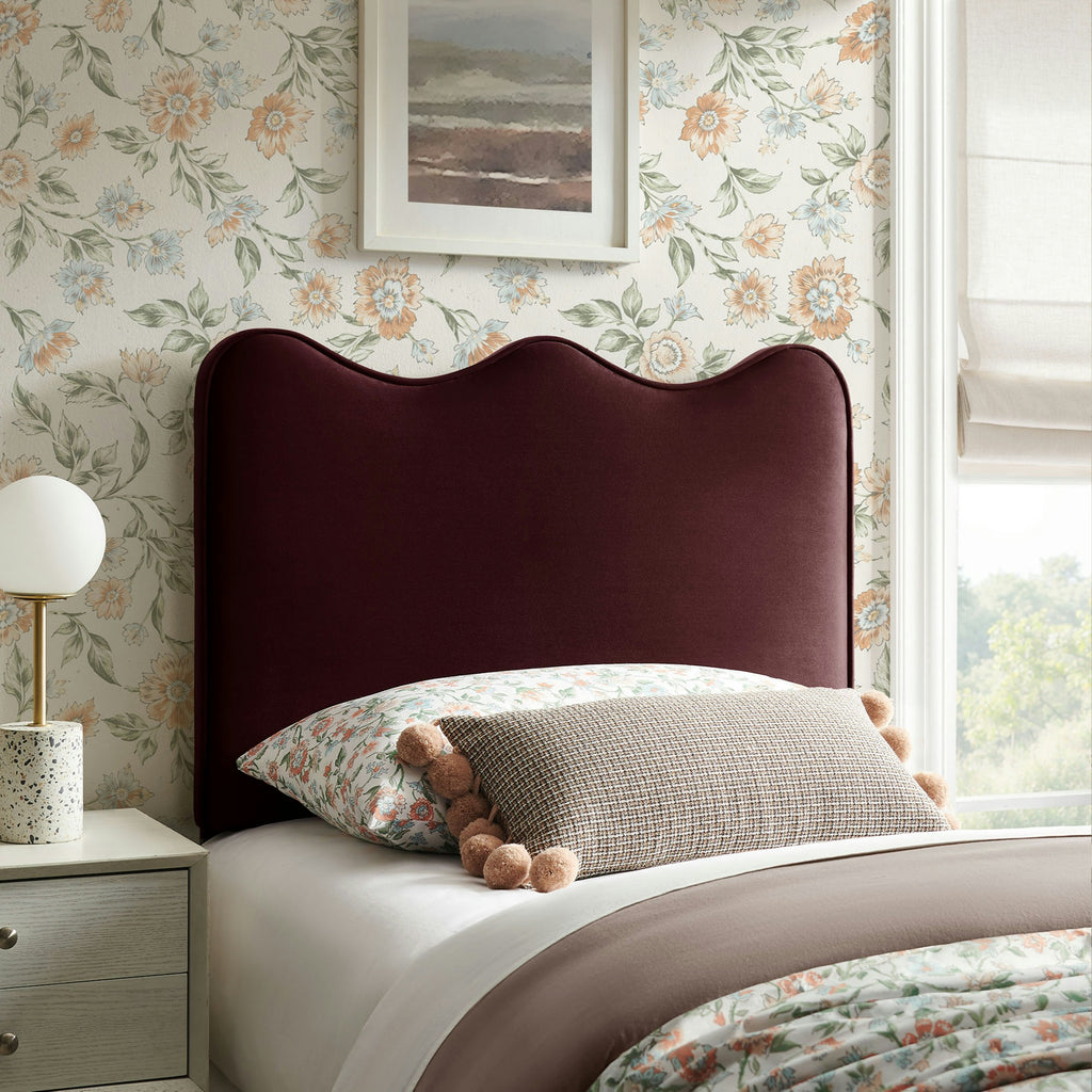 Athena Stain-Resistant Performance Velvet Twin Size Headboard by Modway