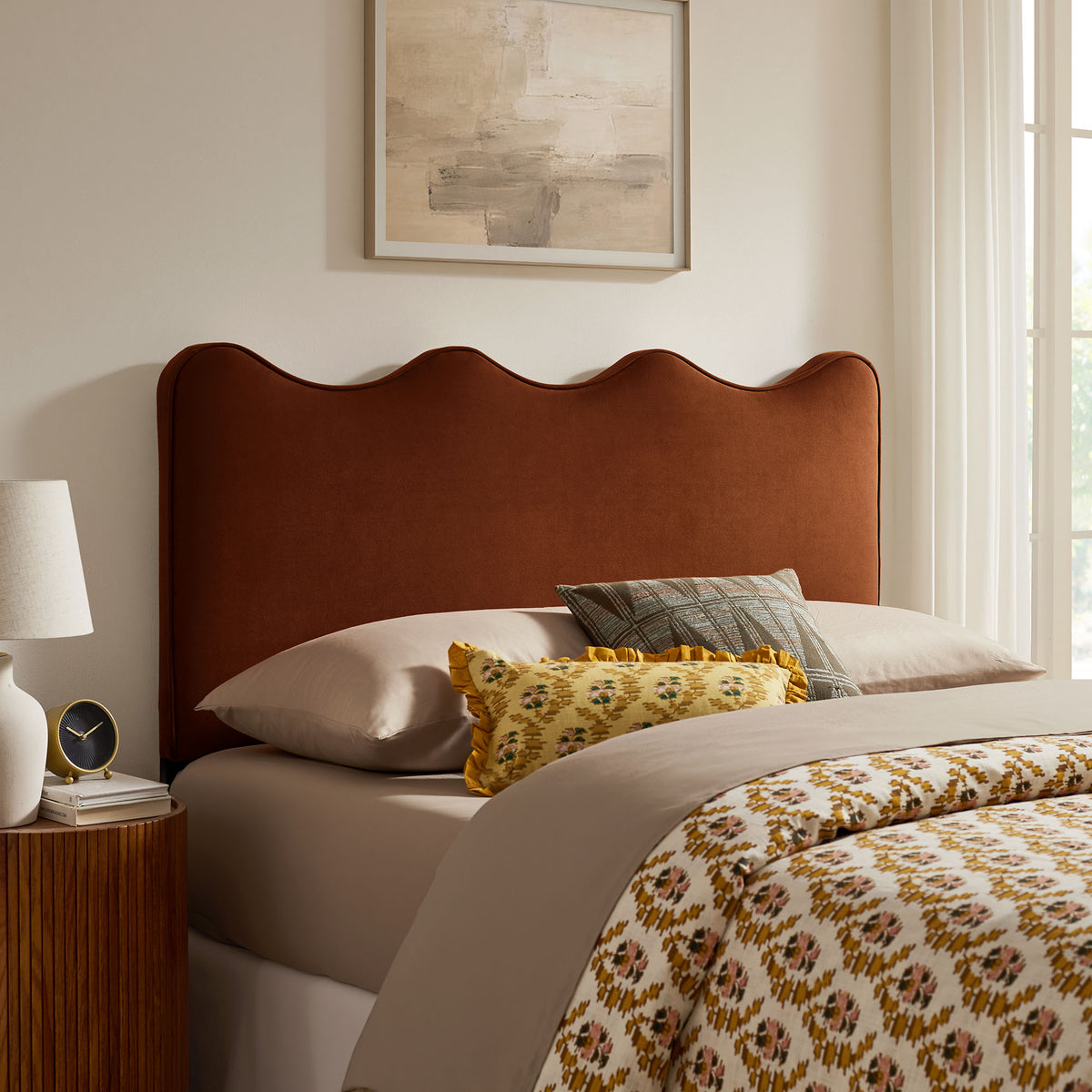 Athena Stain-Resistant Performance Velvet Full Size Headboard by Modway