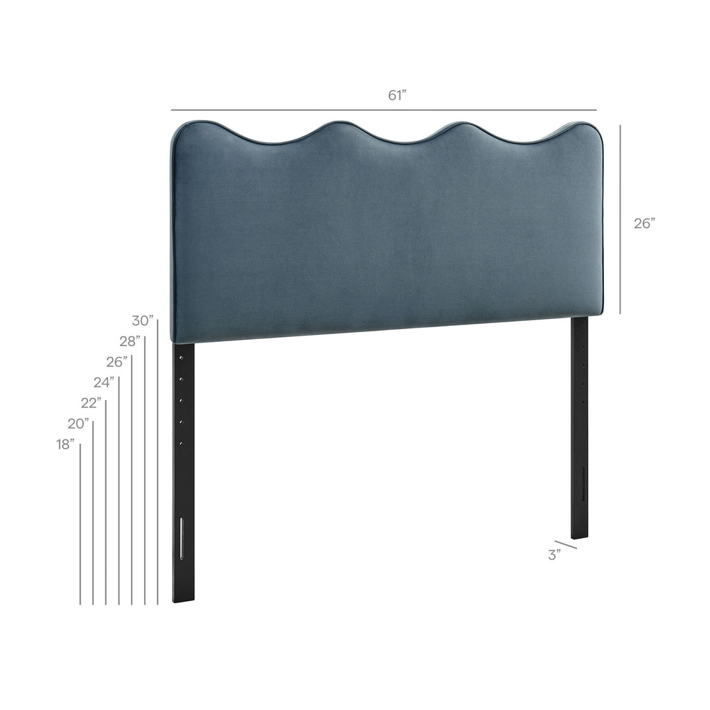 Athena Stain-Resistant Performance Velvet Queen Size Headboard by Modway