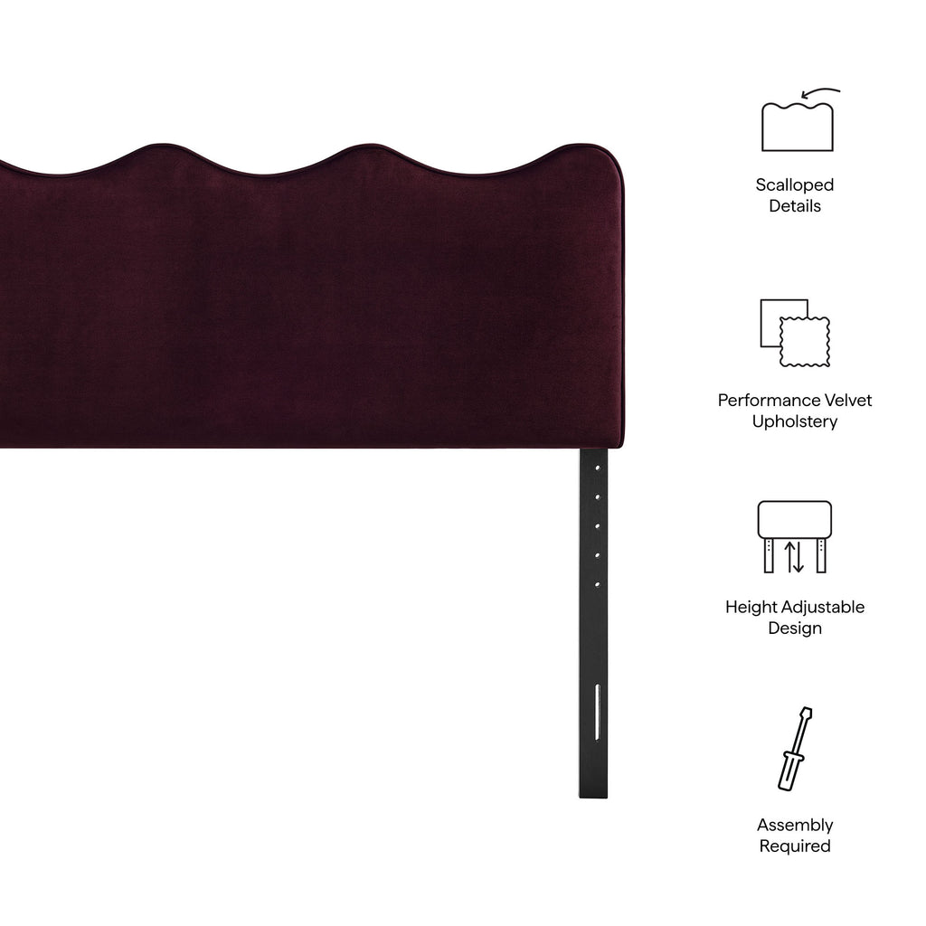 Athena Stain-Resistant Performance Velvet Queen Size Headboard by Modway