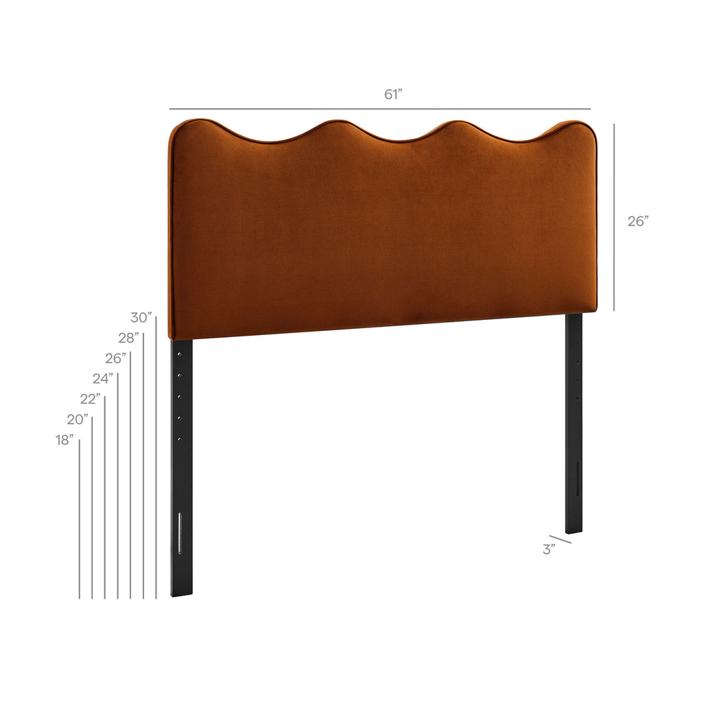 Athena Stain-Resistant Performance Velvet Queen Size Headboard by Modway