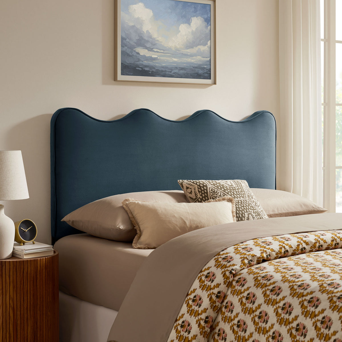 Athena Stain-Resistant Performance Velvet King Size Headboard by Modway