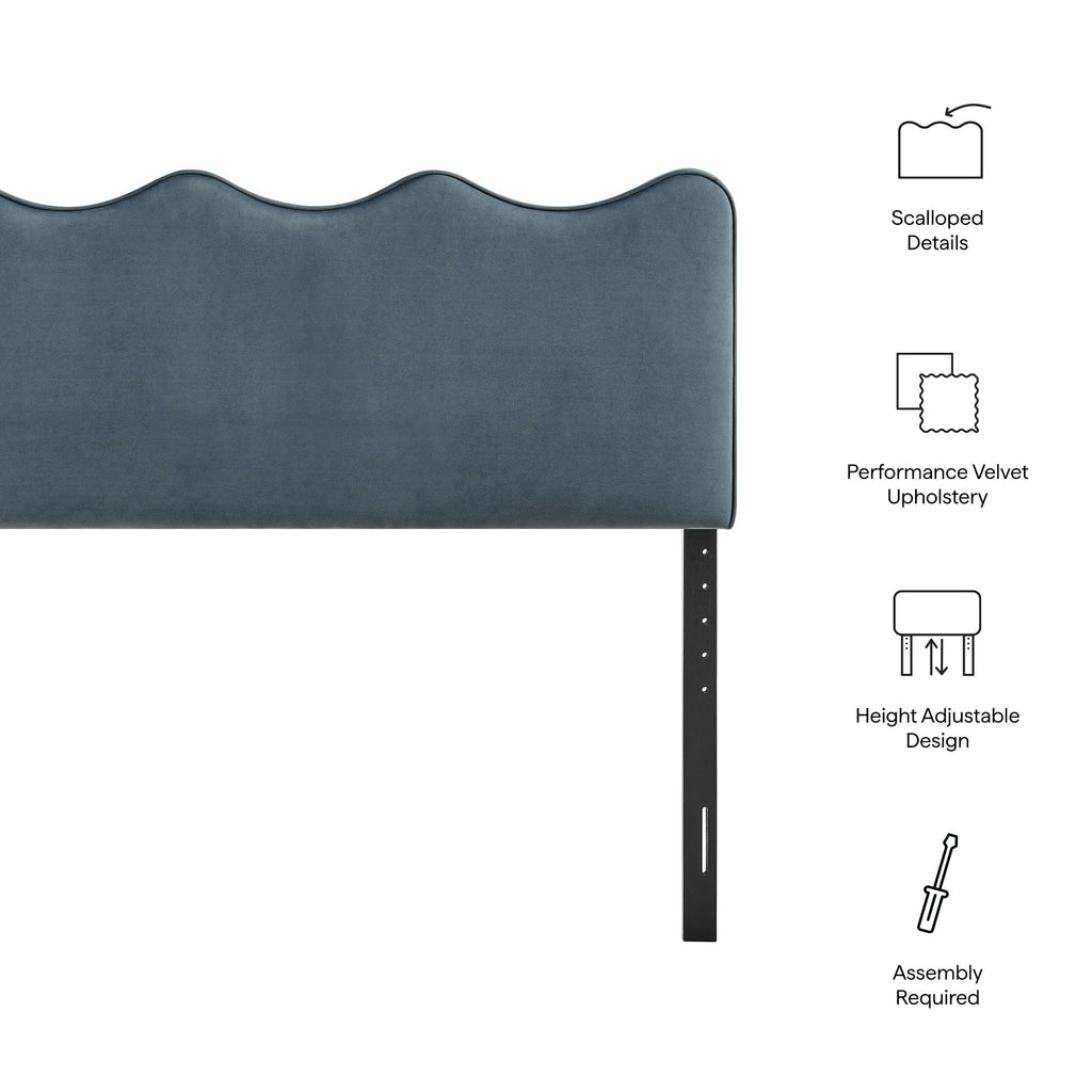 Athena Stain-Resistant Performance Velvet King Size Headboard by Modway