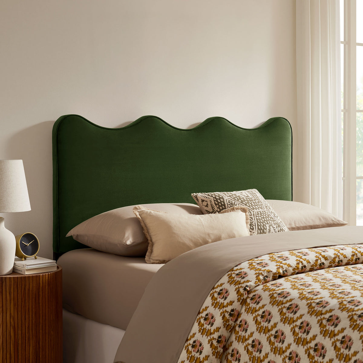 Athena Stain-Resistant Performance Velvet King Size Headboard by Modway