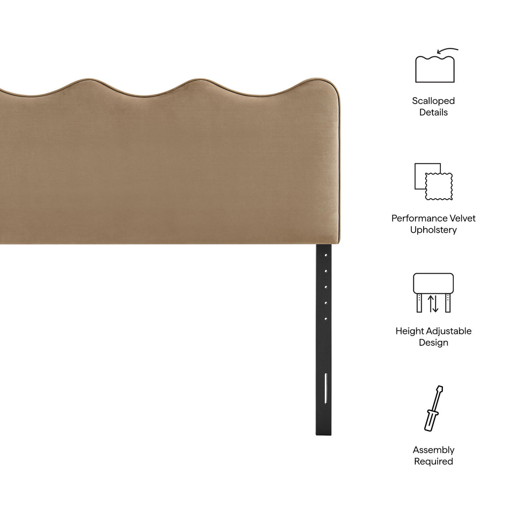 Athena Stain-Resistant Performance Velvet King Size Headboard by Modway