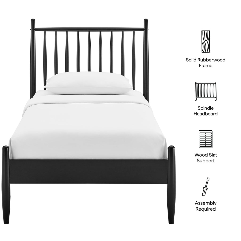 Zane Twin Size Spindle Bed Frame by Modway