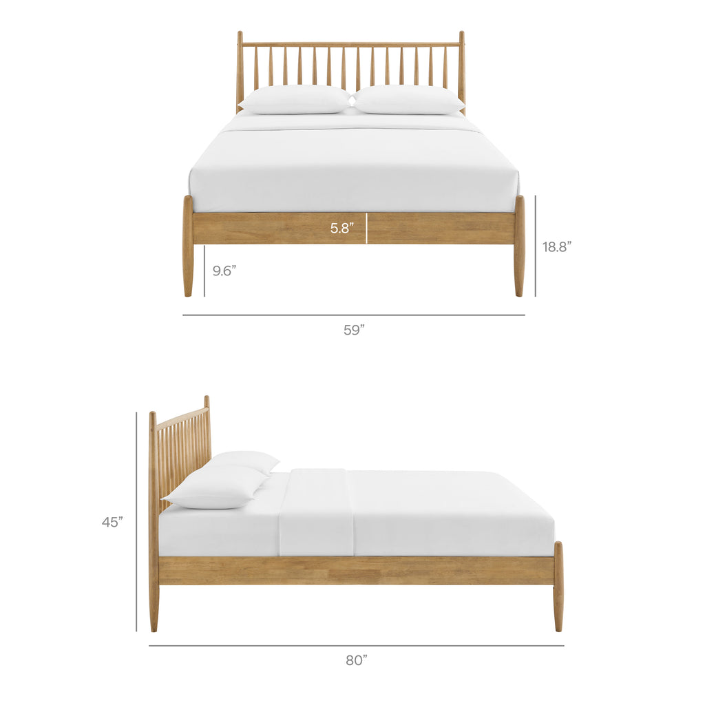 Zane Full Size Spindle Bed Frame by Modway