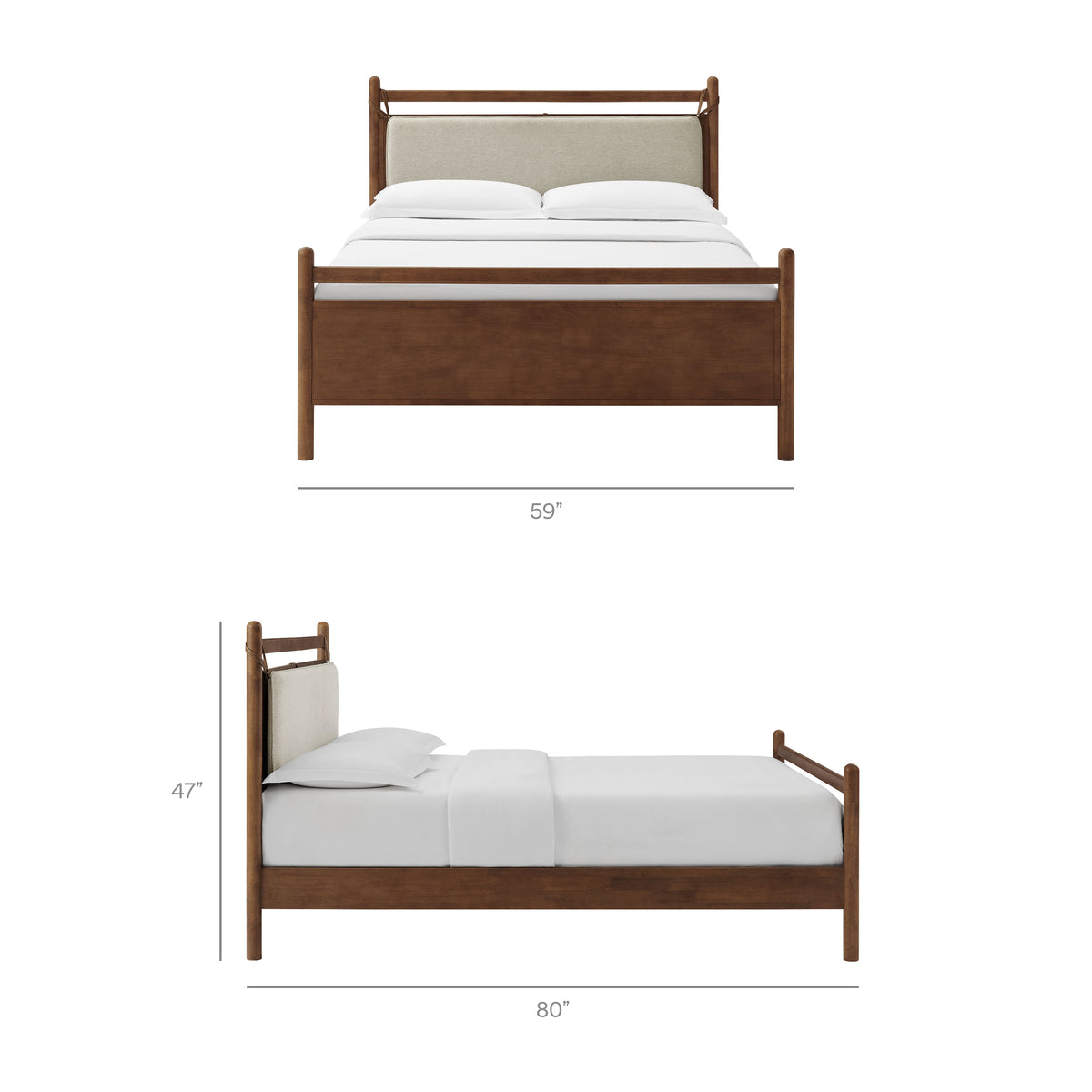 Leni Full Size Wood Platform Bed Frame by Modway