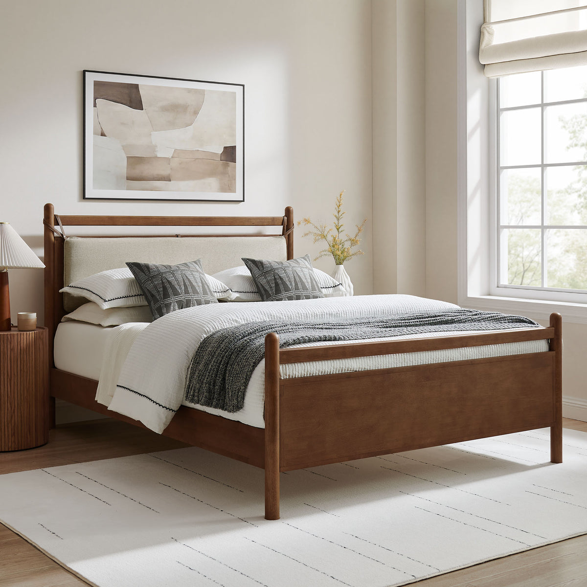 Leni Queen Size Wood Platform Bed Frame by Modway