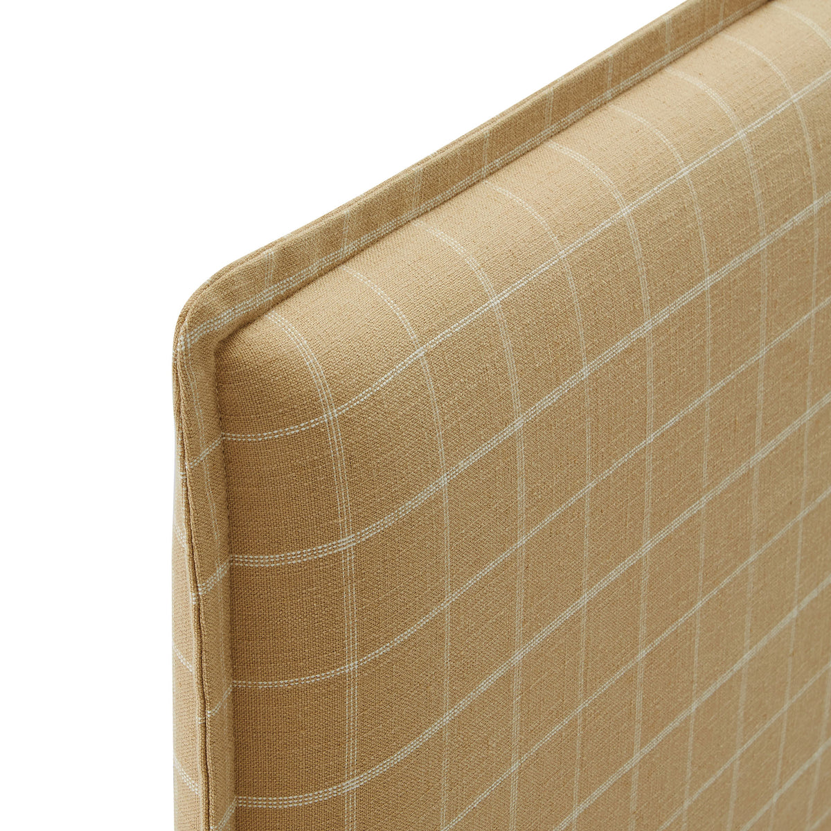 Camille Checkered Linen Blend Twin Size Headboard by Modway