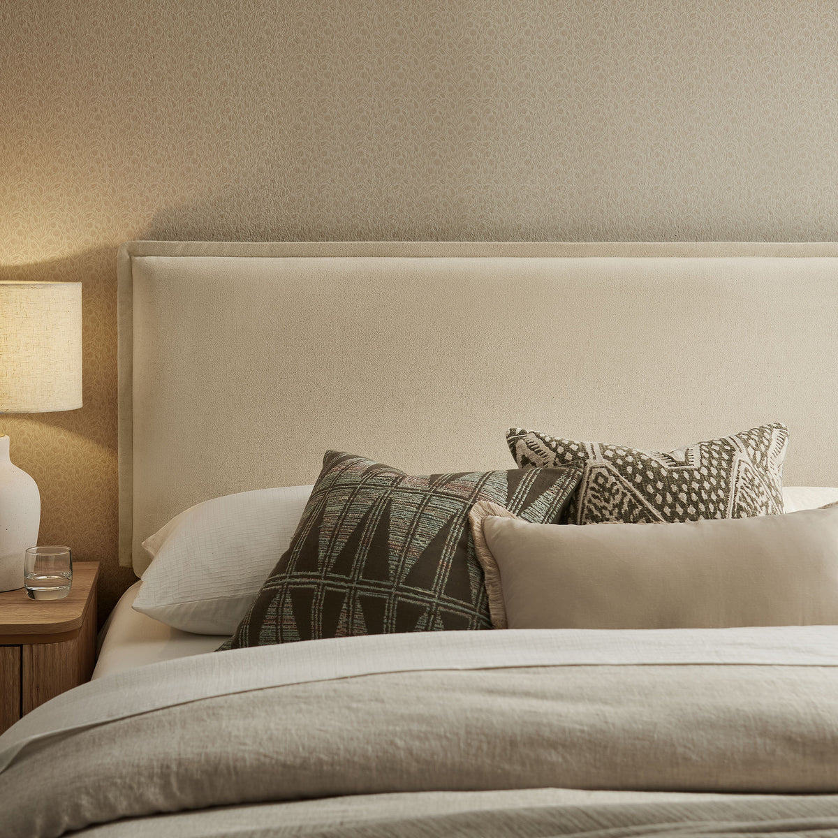 Camille Upholstered Linen Blend Full Size Headboard by Modway