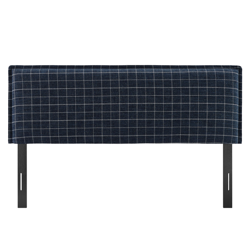 Camille Checkered Linen Blend Full Size Headboard by Modway