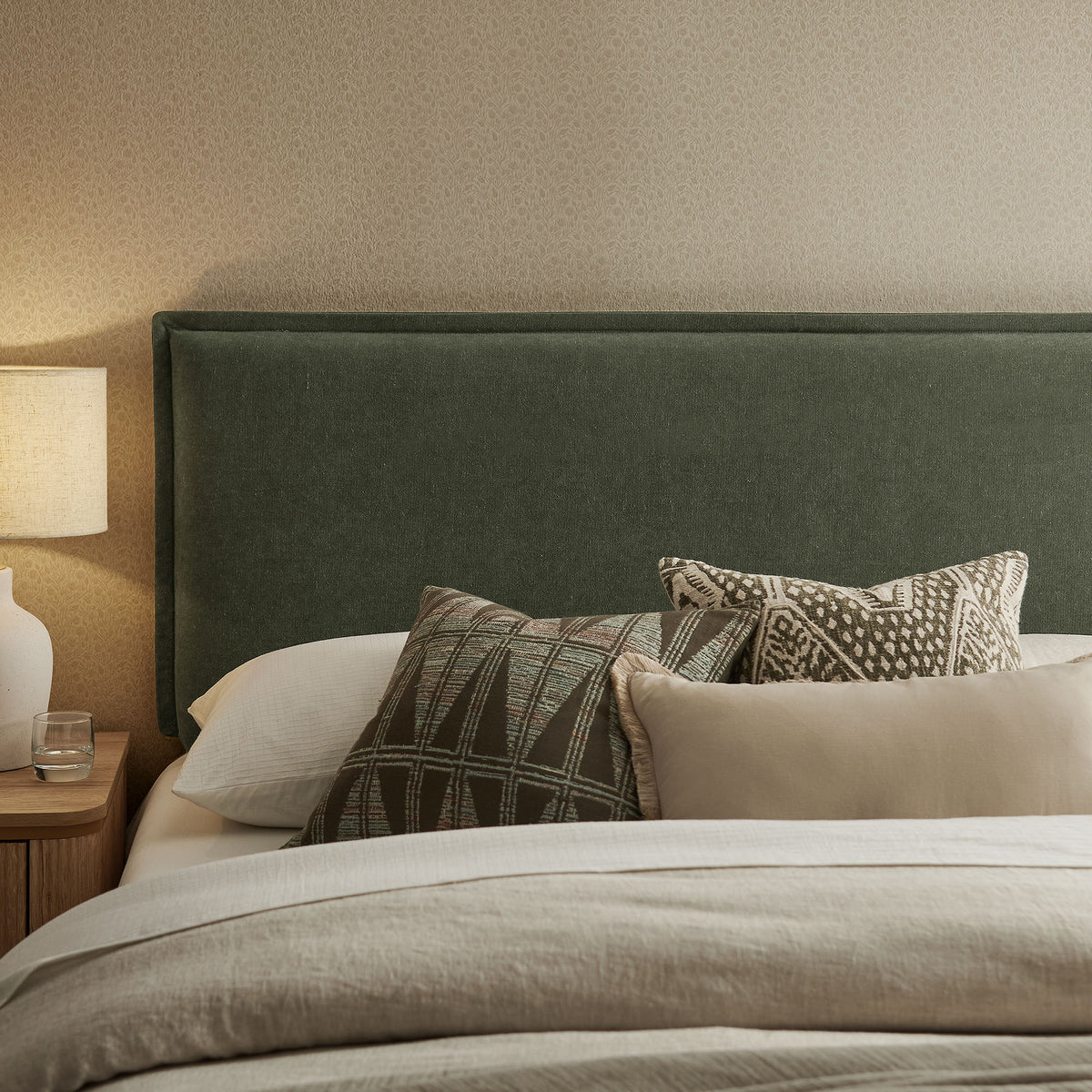 Camille Upholstered Linen Blend Queen Size Headboard by Modway