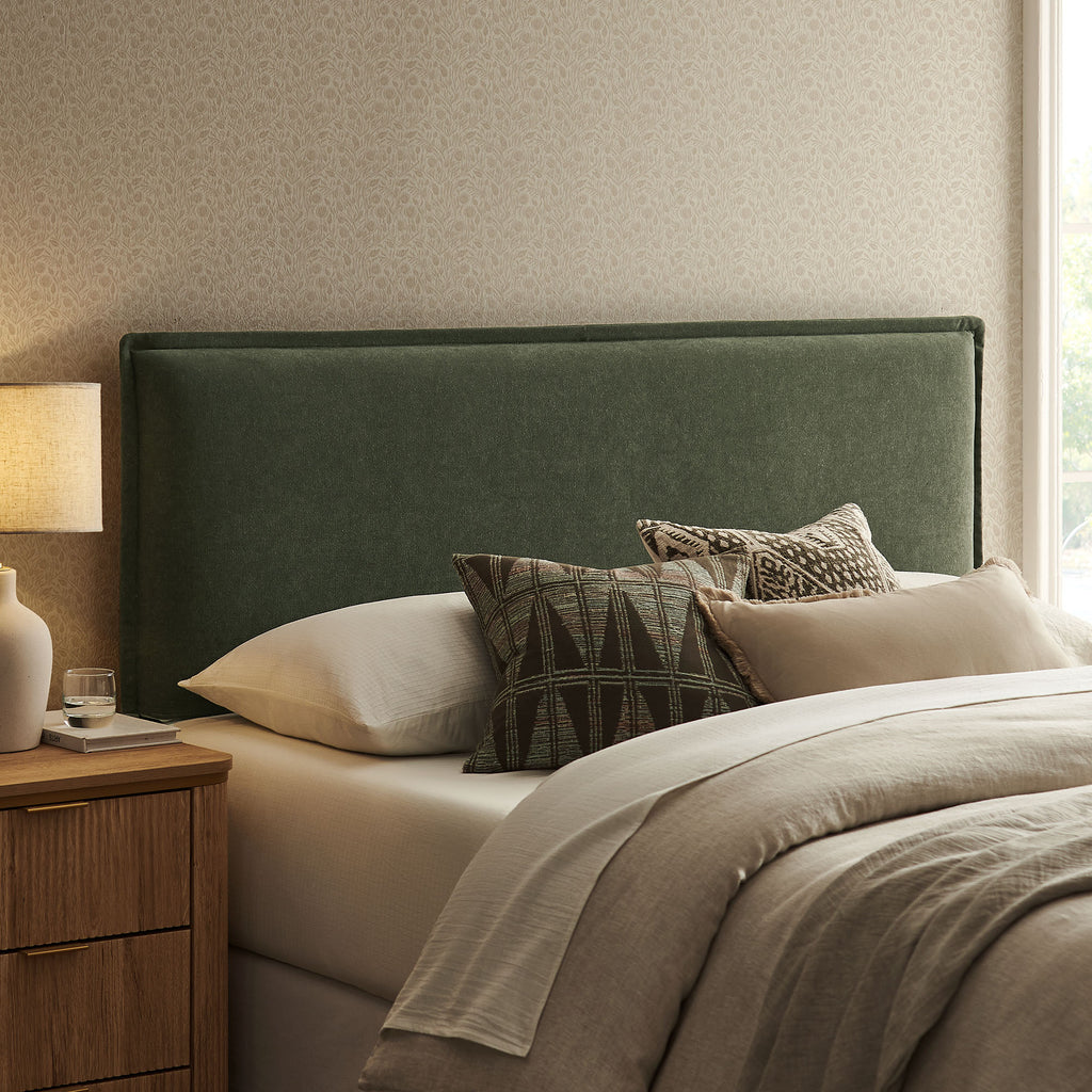 Camille Upholstered Linen Blend Queen Size Headboard by Modway