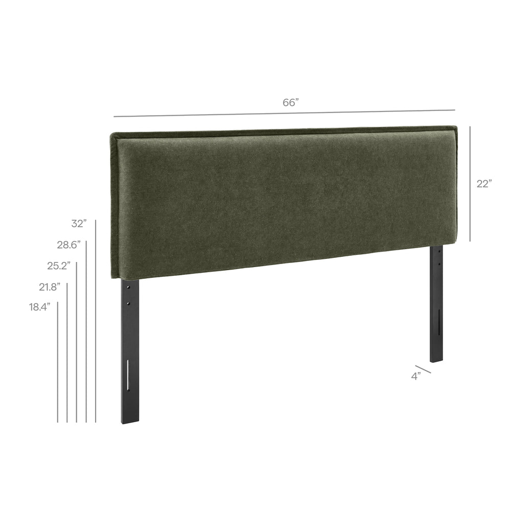 Camille Upholstered Linen Blend Queen Size Headboard by Modway