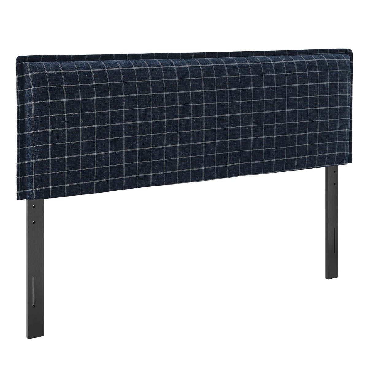 Camille Checkered Linen Blend Queen Size Headboard by Modway