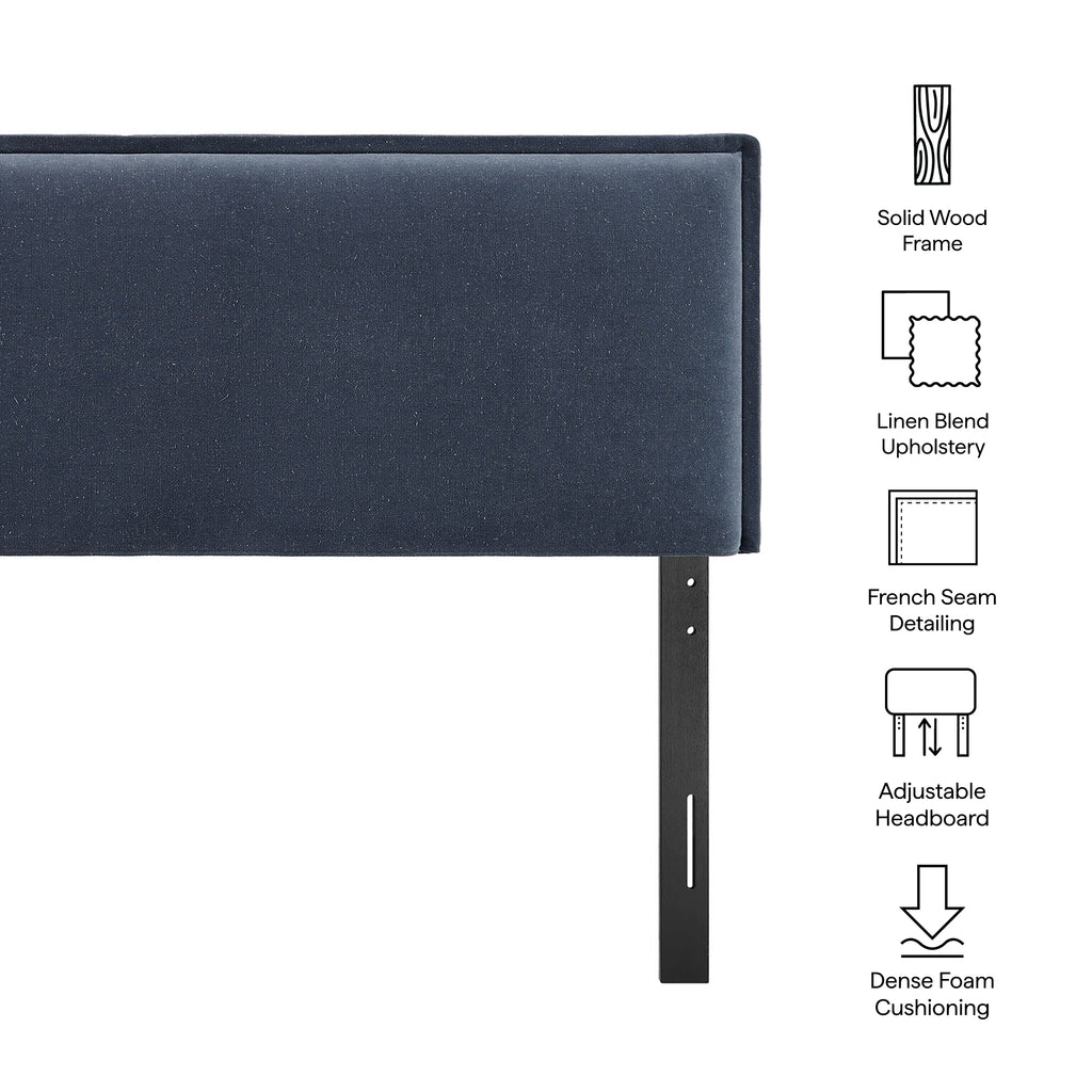 Camille Upholstered Linen Blend King Size Headboard by Modway