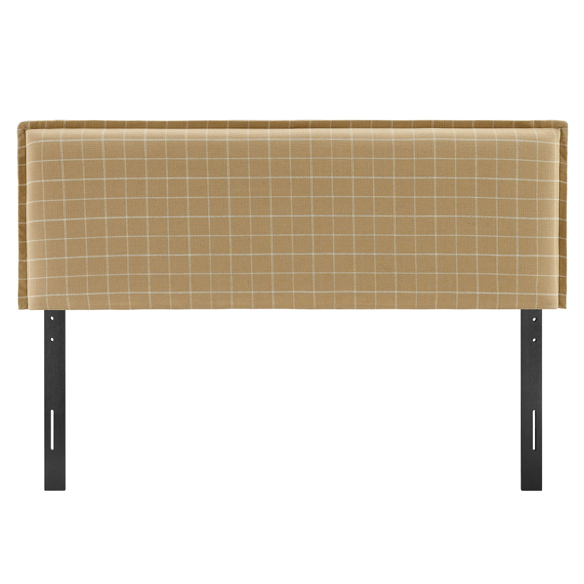 Camille Checkered Linen Blend King Size Headboard by Modway