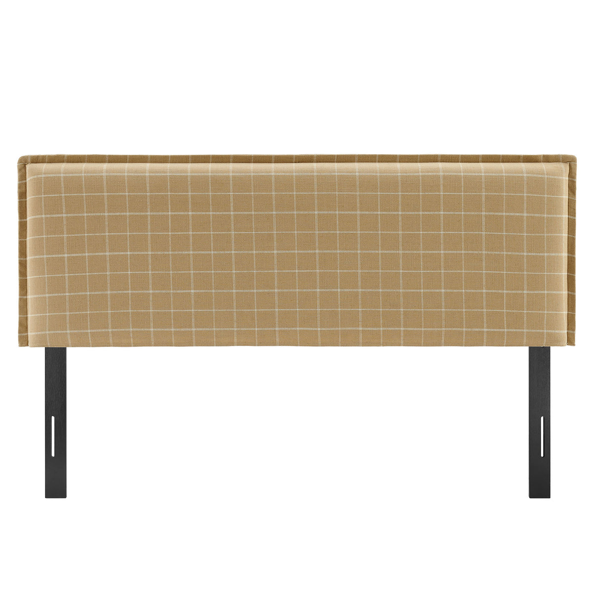 Camille Checkered Linen Blend King Size Headboard by Modway