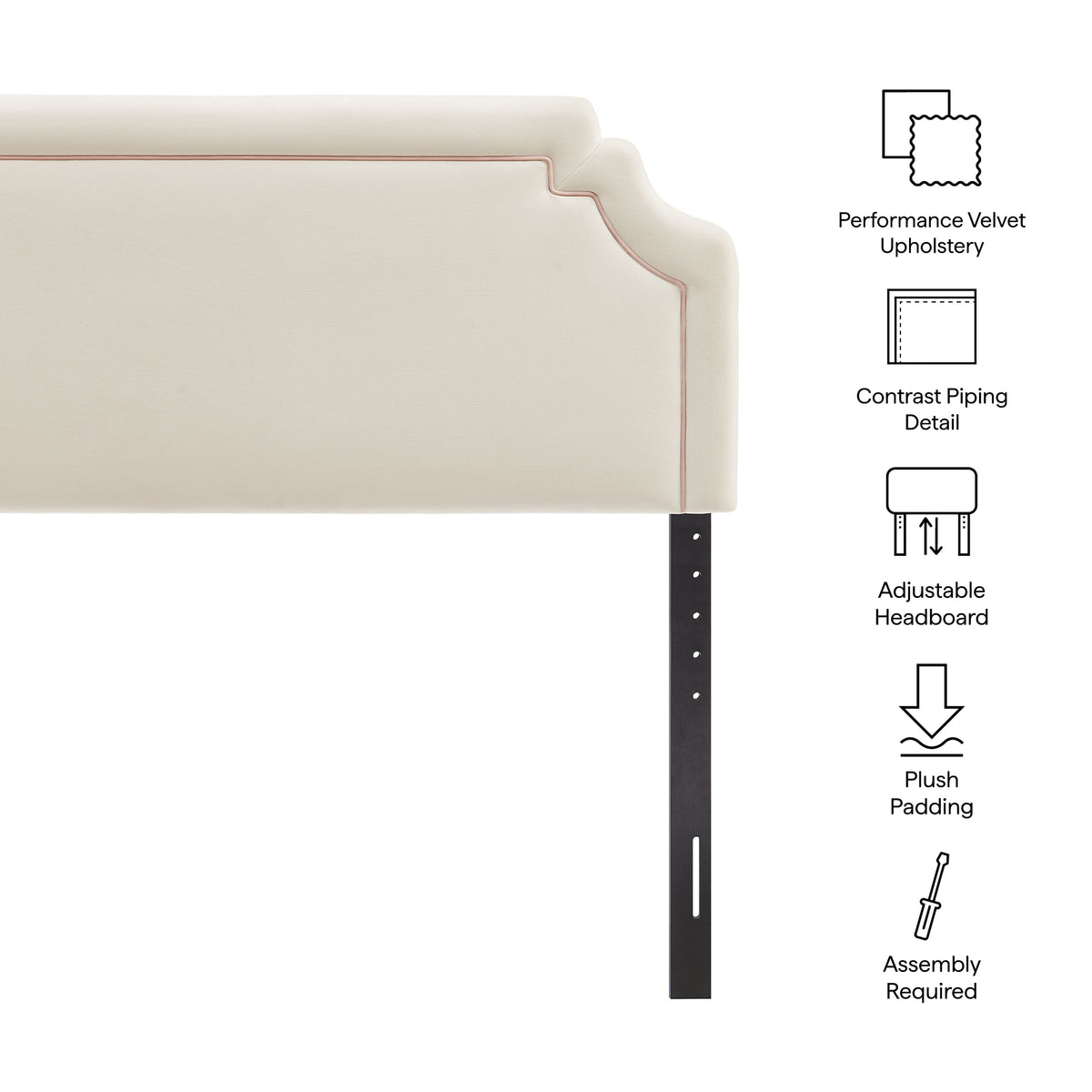 Magnolia Stain-Resistant Performance Velvet Full Size Headboard by Modway