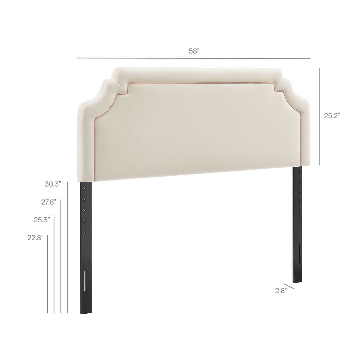 Magnolia Stain-Resistant Performance Velvet Full Size Headboard by Modway