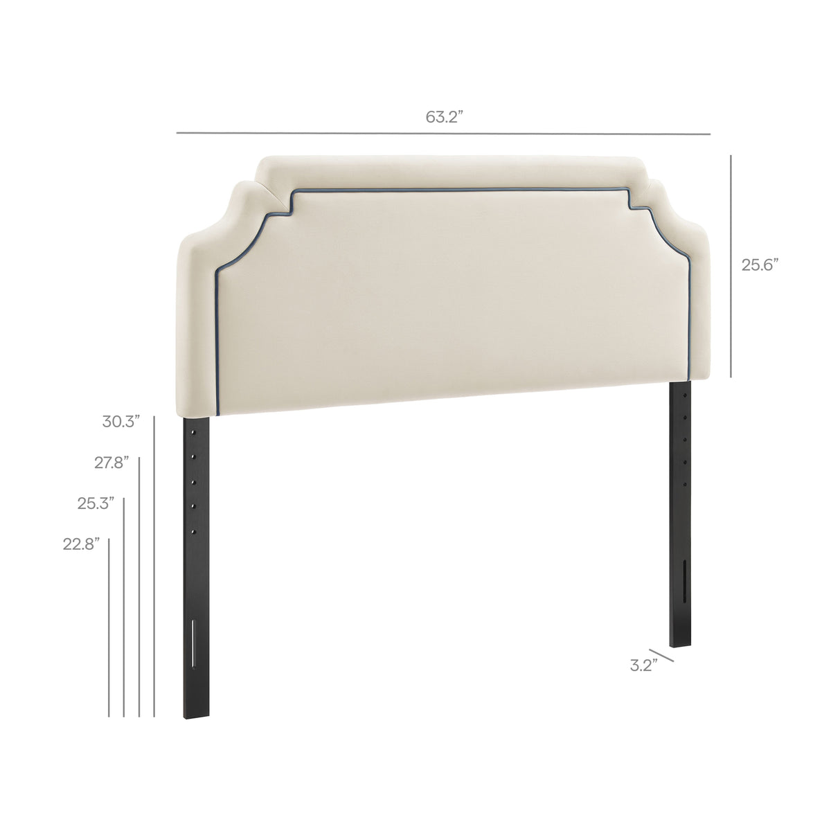 Magnolia Stain-Resistant Performance Velvet Queen Size Headboard by Modway