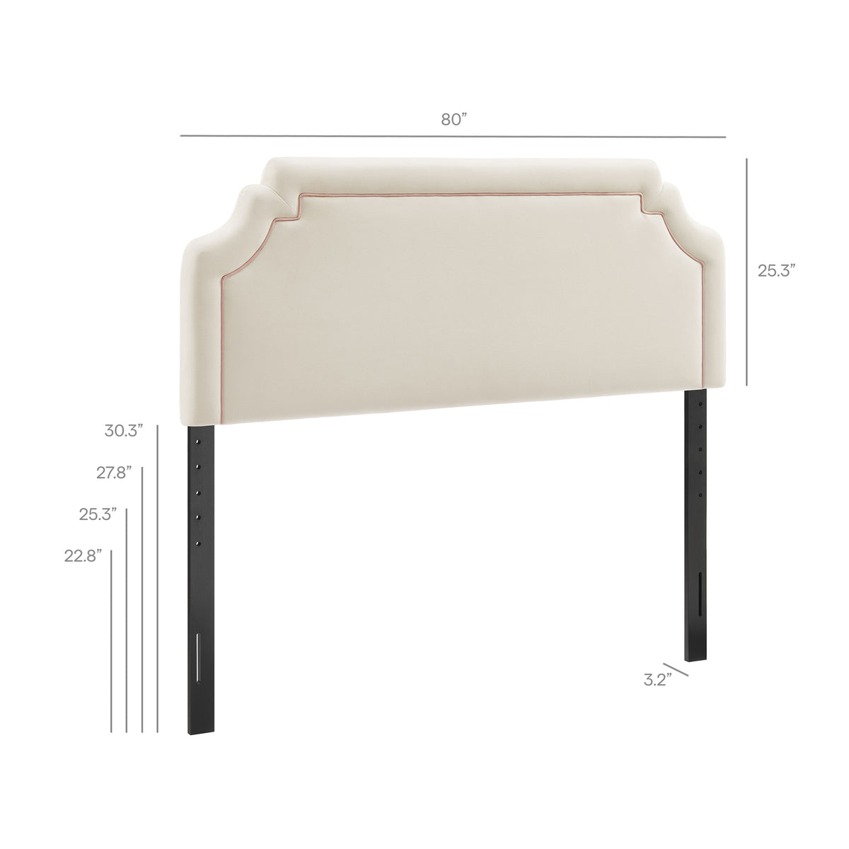 Magnolia Stain-Resistant Performance Velvet King Size Headboard by Modway