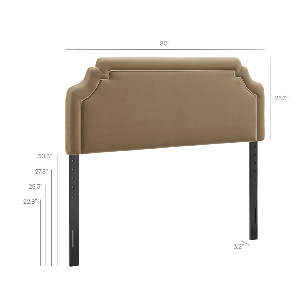 Magnolia Stain-Resistant Performance Velvet King Size Headboard by Modway