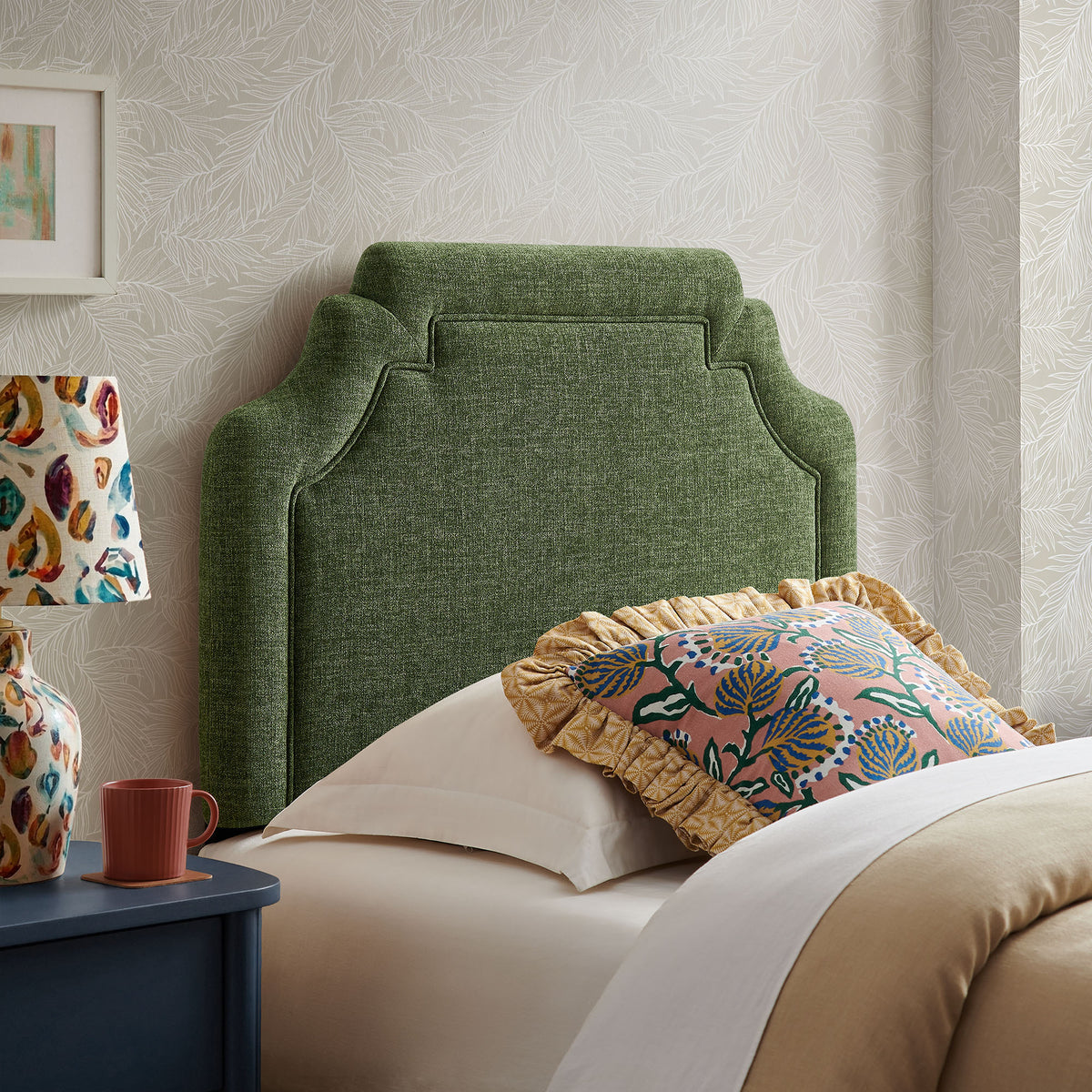 Magnolia Upholstered Fabric Twin Size Headboard by Modway