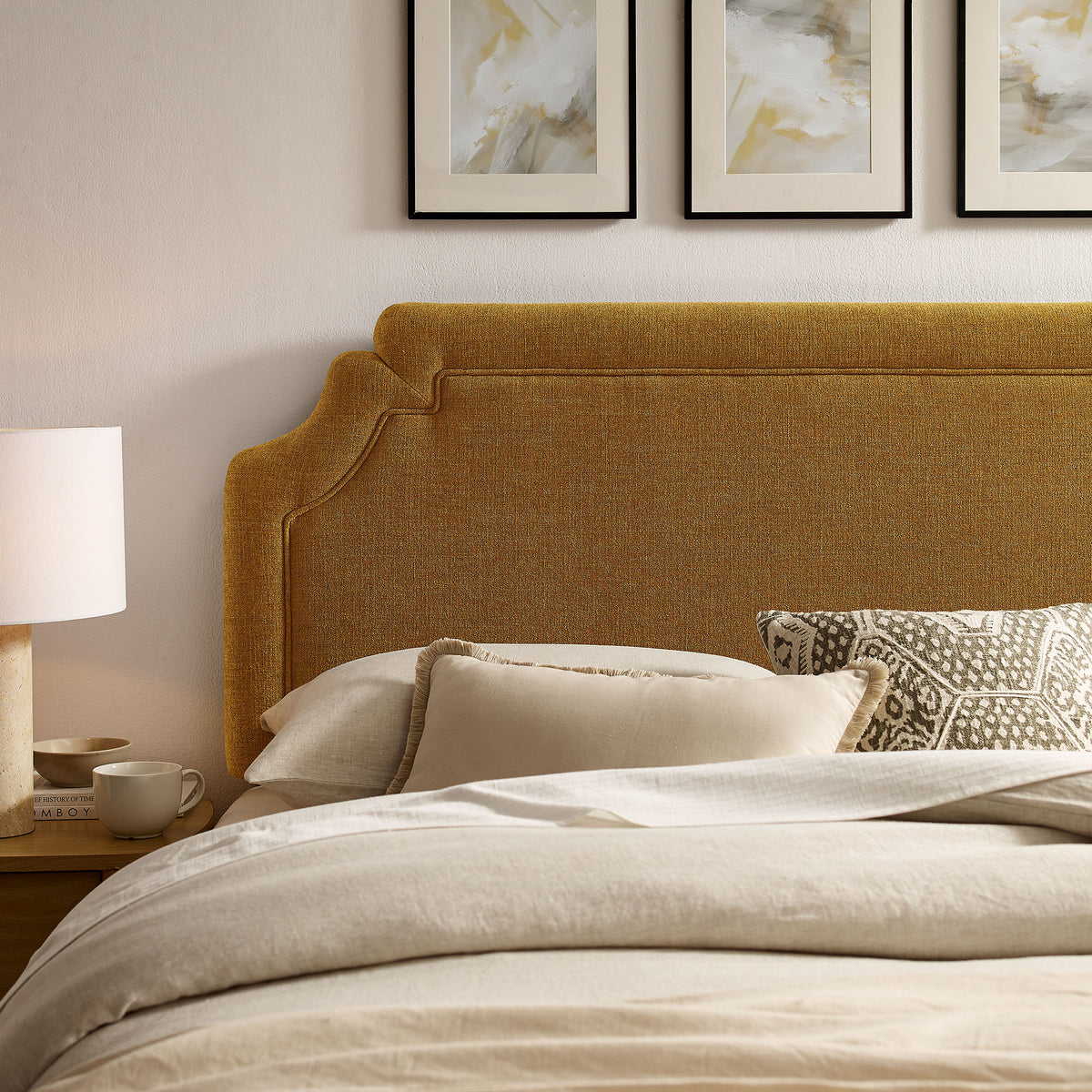 Magnolia Upholstered Fabric Full Size Headboard by Modway
