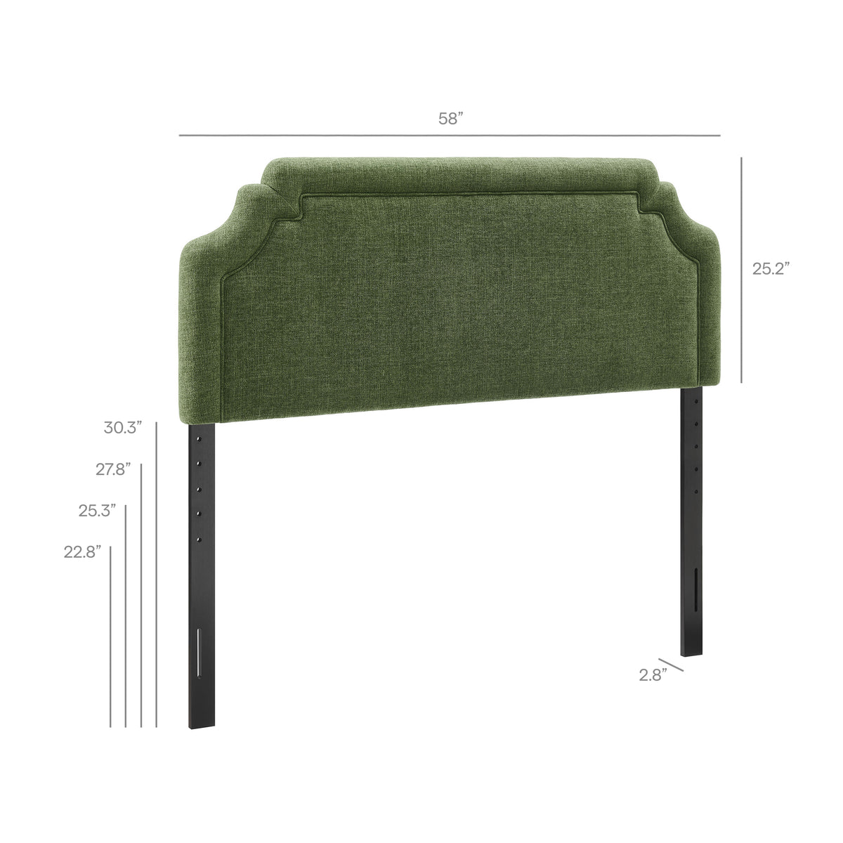 Magnolia Upholstered Fabric Full Size Headboard by Modway