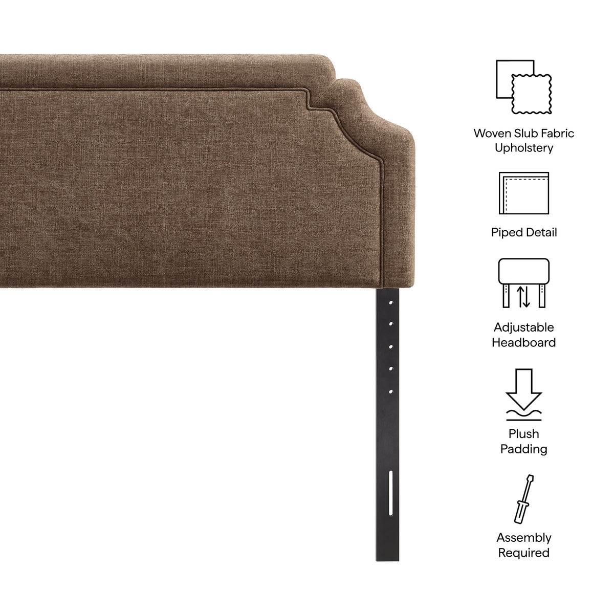 Magnolia Upholstered Fabric Queen Size Headboard by Modway
