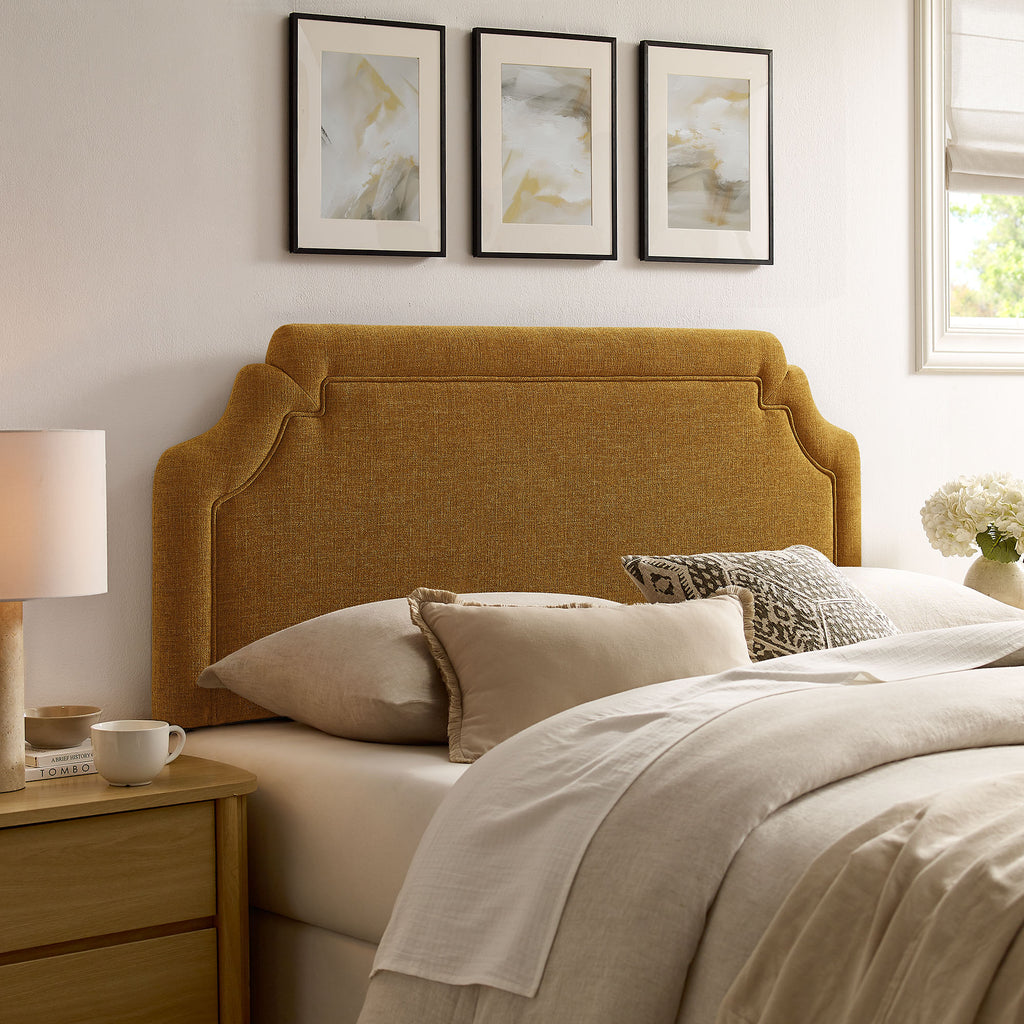 Magnolia Upholstered Fabric King Size Headboard by Modway