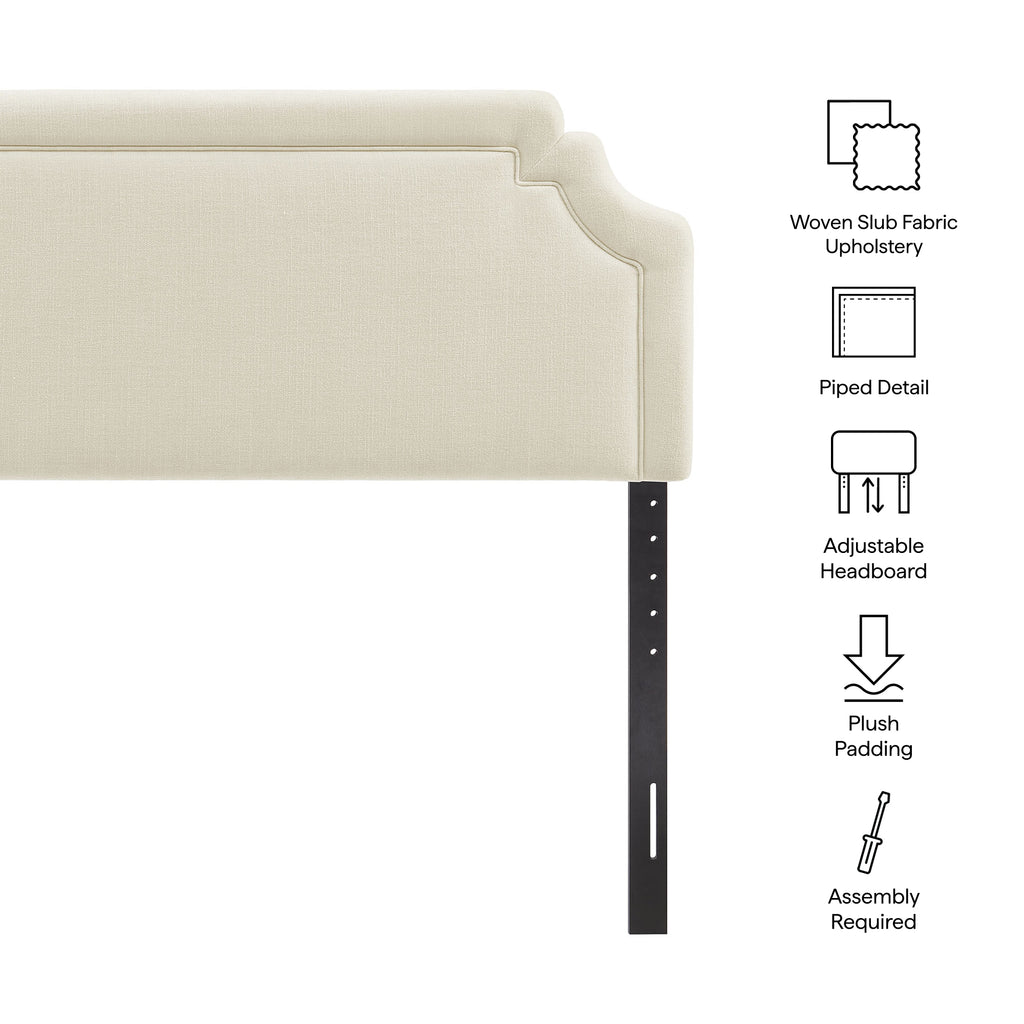 Magnolia Upholstered Fabric King Size Headboard by Modway