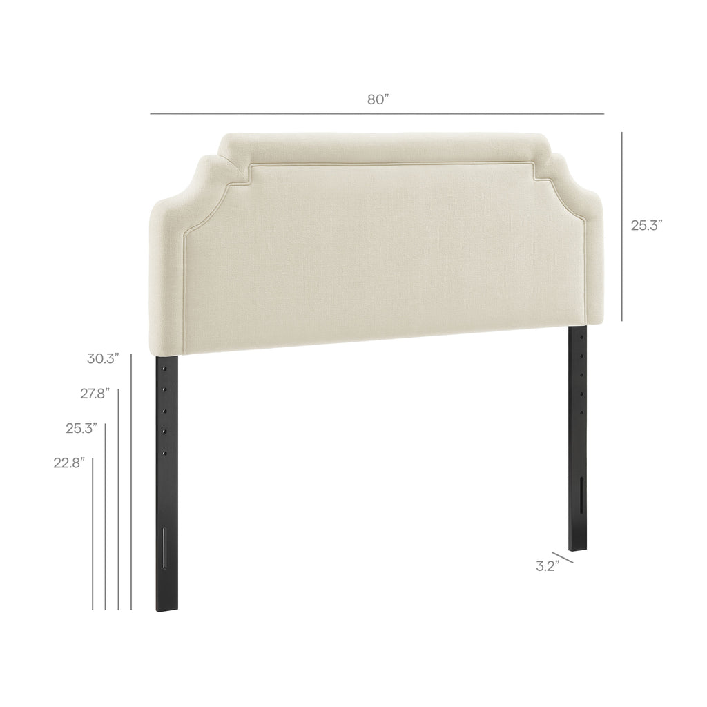 Magnolia Upholstered Fabric King Size Headboard by Modway